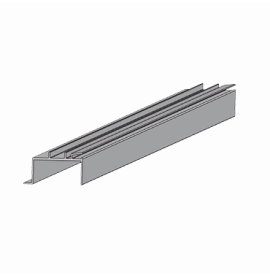 CFRAIL U shaped aluminium liner lock profile