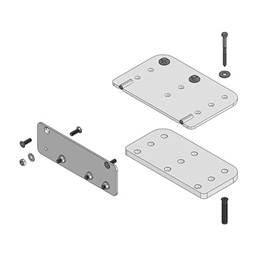 Securiwall bracket plate support kit